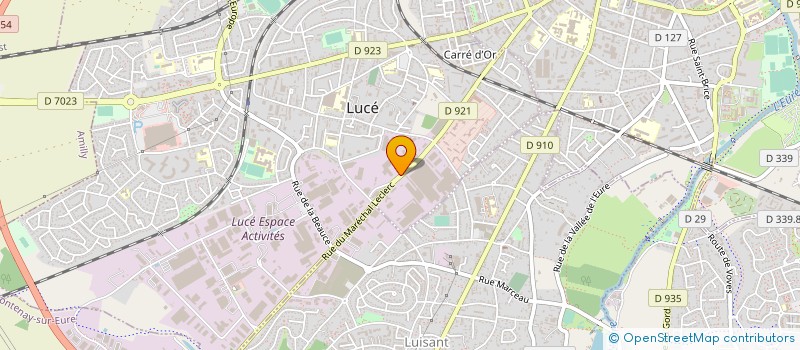 localisation de l'entreprise ILE DE FRANCE POIDS LOURDS à LUCE