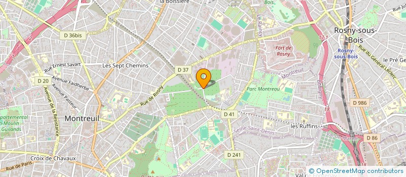 localisation de l'entreprise ILE DE FRANCE SERVICE à MONTREUIL