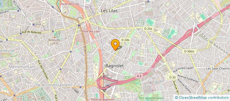 localisation de l'entreprise ILE DE FRANCE SERVICES à BAGNOLET