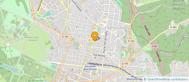 localisation de l'entreprise ILE DE FRANCE SERVICES à VERSAILLES