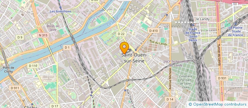 localisation de l'entreprise ILE DE FRANCE TOURISME ET TERRITOIRES à SAINT-OUEN-SUR-SEINE