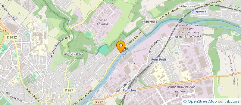 localisation de l'entreprise ILE DE FRANCE TRAITEMENT DU BOIS à PONTOISE