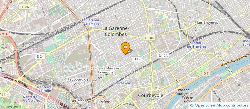 localisation de l'entreprise ILE DE FRANCE TRAVAUX BATIMENT à LA GARENNE-COLOMBES