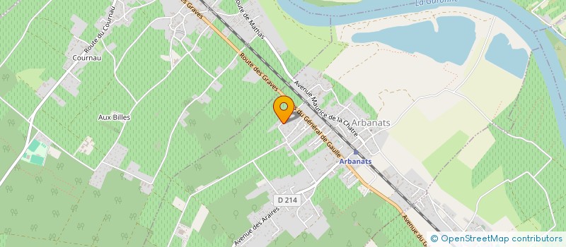 localisation de l'entreprise ILE DE GRACK  ARBANATS