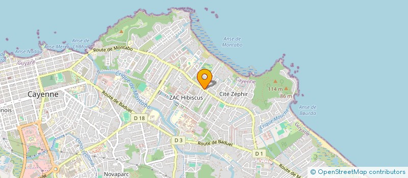 localisation de l'entreprise ILE DE ROSES  CAYENNE