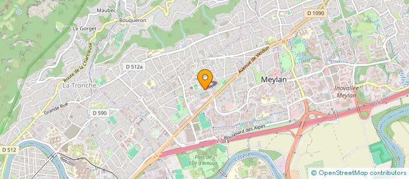 localisation de l'entreprise ILE DES COULEURS  MEYLAN