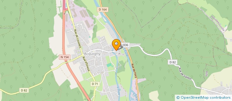 localisation de l'entreprise ILE DES HERT  ACQUIGNY