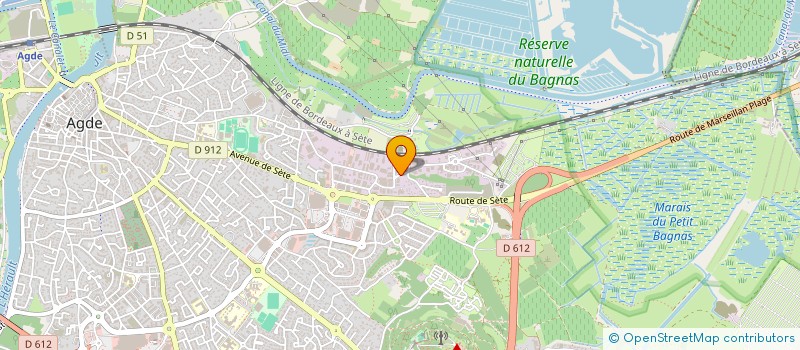 localisation de l'entreprise ILE DES PECHEURS  AGDE