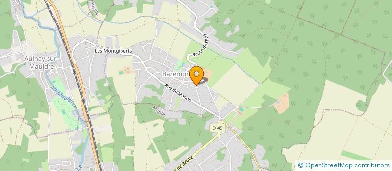 localisation de l'entreprise ILE DU GRAND BE  BAZEMONT