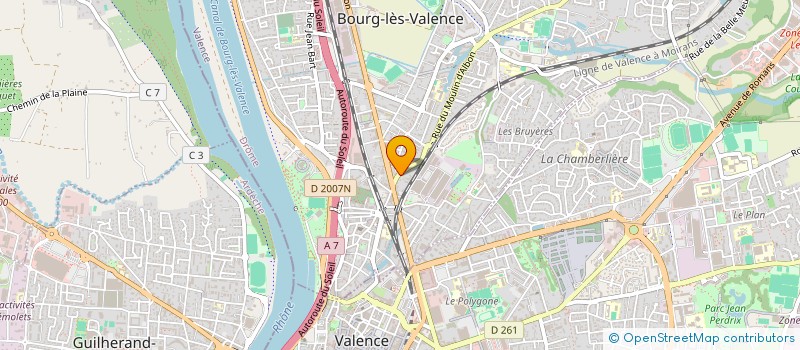 localisation de l'entreprise ILE DU LEVANT  BOURG-LES-VALENCE