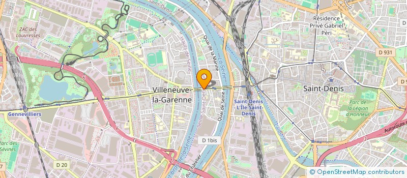 localisation de l'entreprise ILE NET COMMUNICATION  L'ILE-SAINT-DENIS