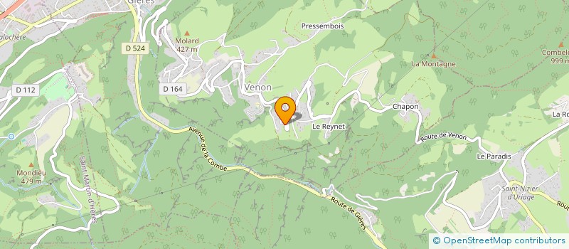 localisation de l'entreprise ILE VERTE  VENON