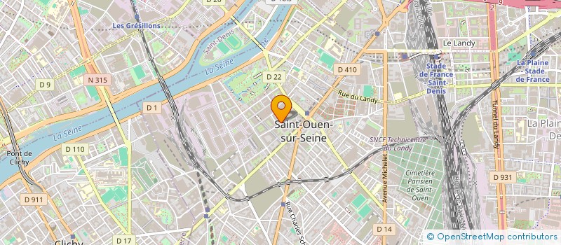 localisation de l'entreprise ILEDEFRANCE TERRE DE SAVEURS à SAINT-OUEN-SUR-SEINE
