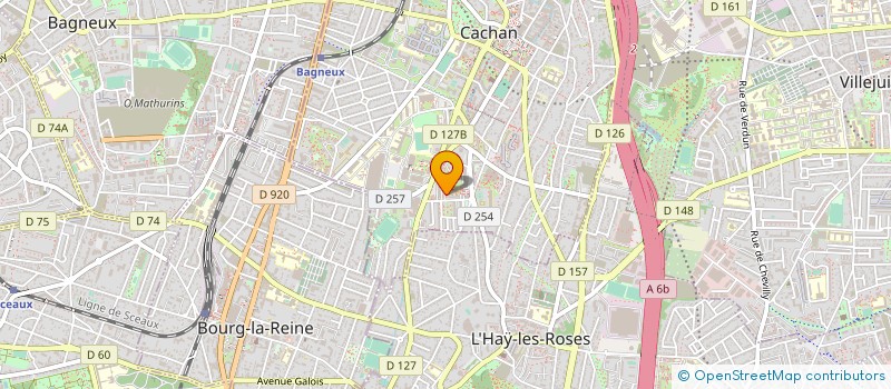 localisation de l'entreprise ILEF TRANS à CACHAN