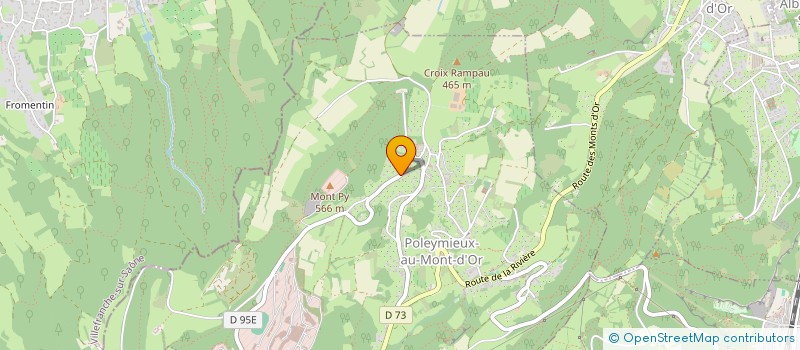 localisation de l'entreprise ILEPROD  POLEYMIEUX-AU-MONT-D'OR