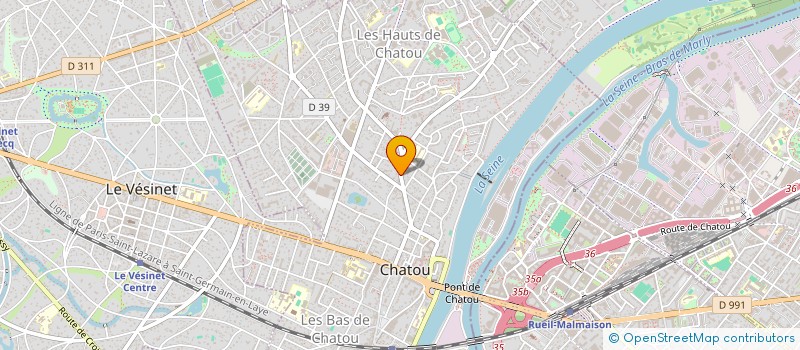 localisation de l'entreprise ILES D OR à CHATOU