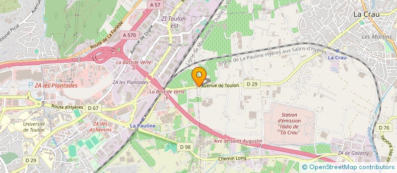 localisation de l'entreprise ILES D'OR NAVAL  LA CRAU