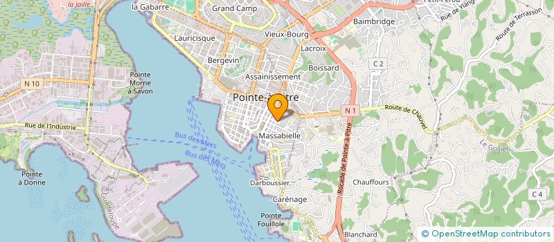 localisation de l'entreprise ILES DE REVES à POINTE A PITRE