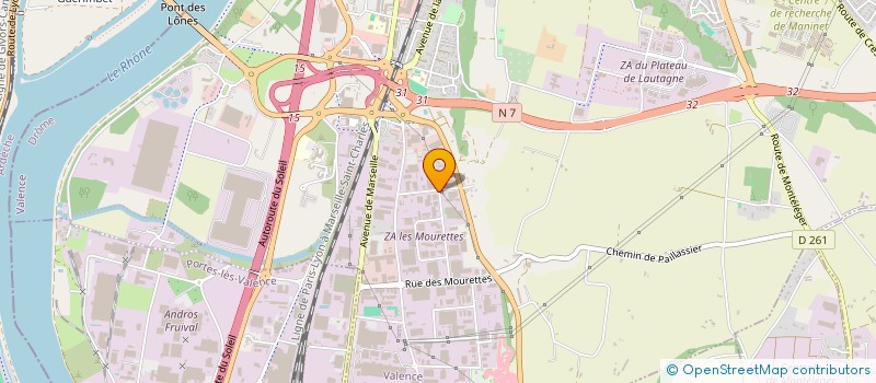 localisation de l'entreprise ILES S.A.R.L.  VALENCE