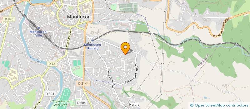 localisation de l'entreprise ILETS SPORTS MONTLUCONNAIS TENNIS  MONTLUCON