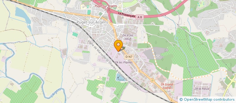 localisation de l'entreprise ILEX à PUGET-SUR-ARGENS