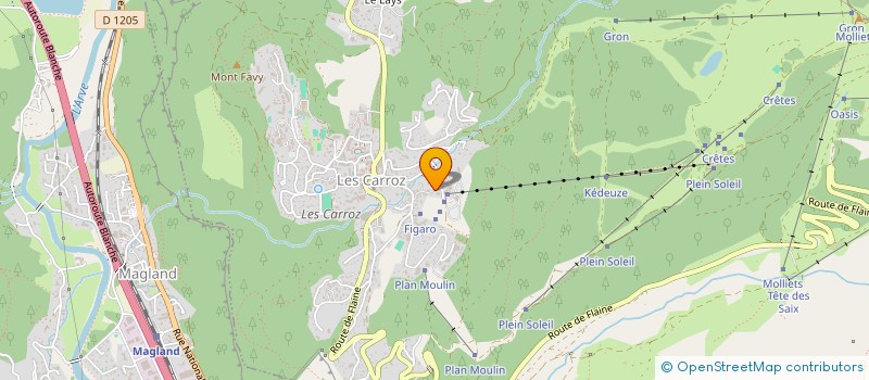 localisation de l'entreprise ILEX FAMILY  ARACHES-LA-FRASSE