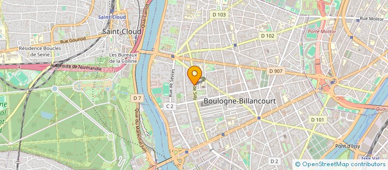 localisation de l'entreprise ILEX FORMATION & CONSULTING à BOULOGNE-BILLANCOURT