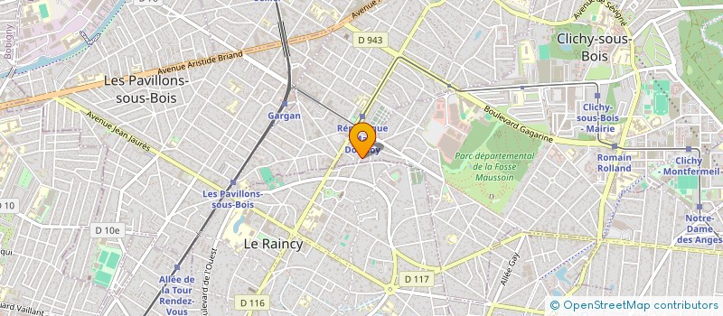 localisation de l'entreprise ILG à CLICHY-SOUS-BOIS