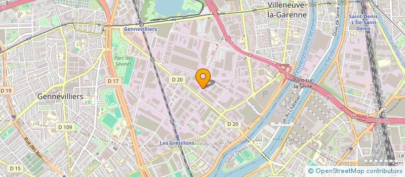 localisation de l'entreprise ILG & SERVICES à GENNEVILLIERS
