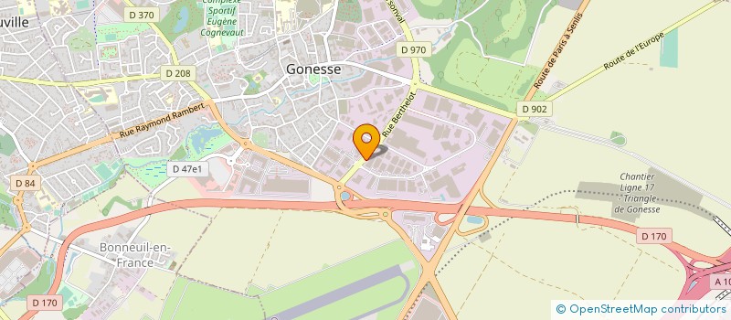 localisation de l'entreprise ILGO à GONESSE