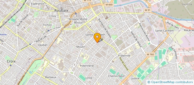 localisation de l'entreprise ILHAM  ROUBAIX