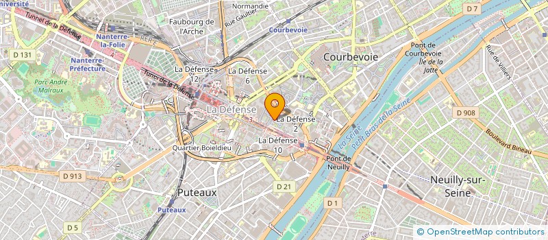 localisation de l'entreprise ILI IET INTERNAT LANGUAGE INTERNAT EXECU à COURBEVOIE