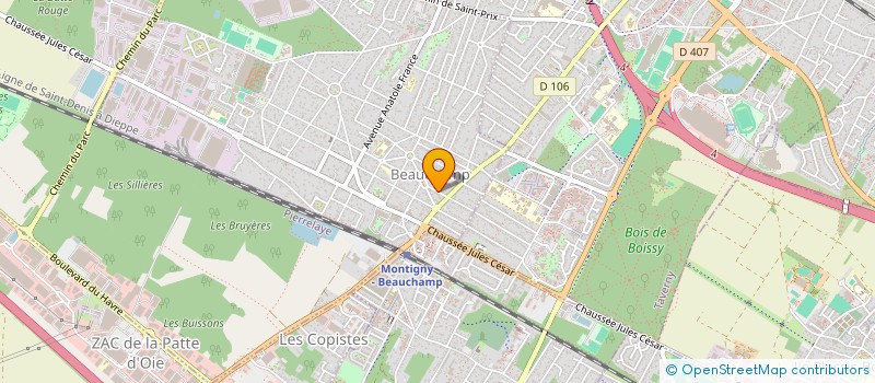localisation de l'entreprise ILIA'D SARL à BEAUCHAMP