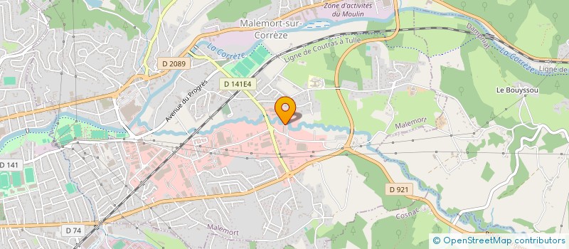 localisation de l'entreprise ILIADE 19  MALEMORT