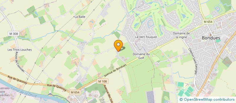 localisation de l'entreprise ILIADE INVESTISSEMENTS  WAMBRECHIES