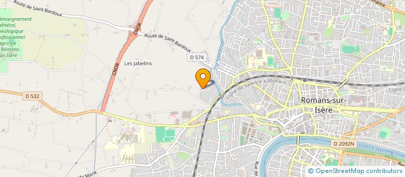 localisation de l'entreprise ILIAKO  ROMANS-SUR-ISERE