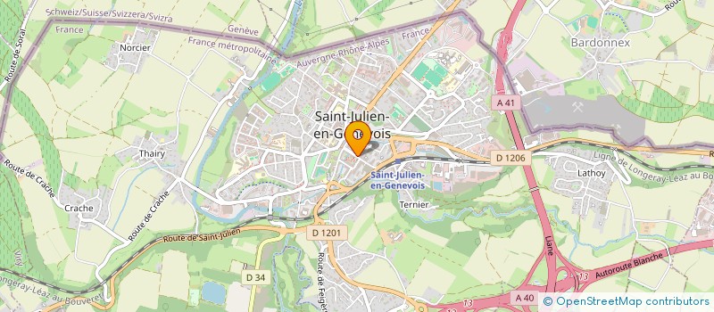 localisation de l'entreprise ILIANA  SAINT-JULIEN-EN-GENEVOIS