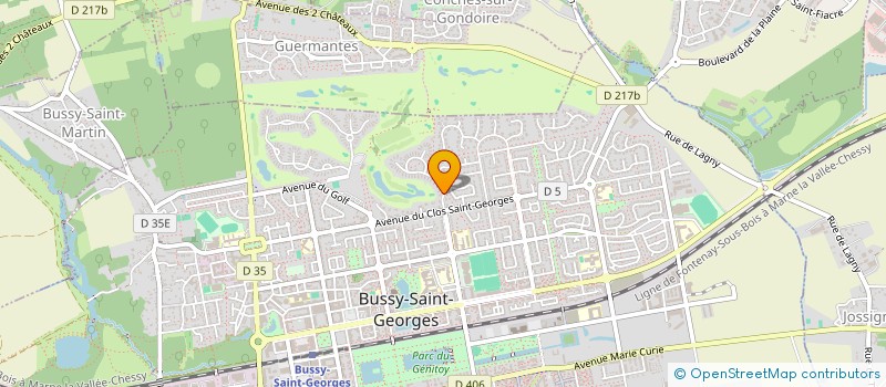 localisation de l'entreprise ILIB  BUSSY-SAINT-GEORGES