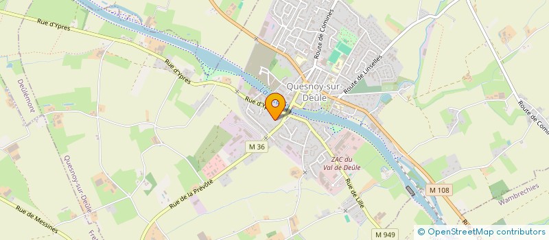 localisation de l'entreprise ILICO-FRANCE à QUESNOY-SUR-DEULE