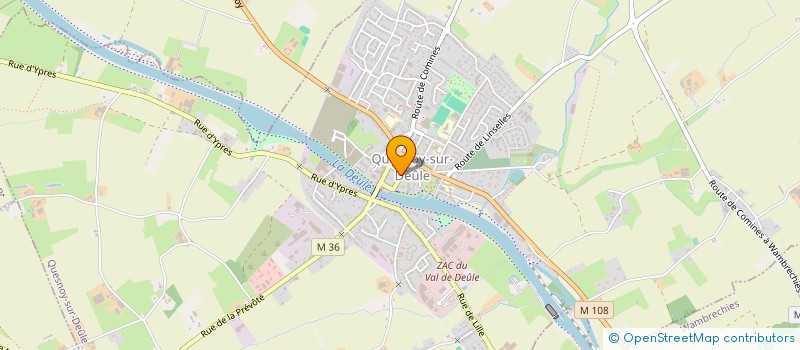 localisation de l'entreprise ILIKA à QUESNOY-SUR-DEULE