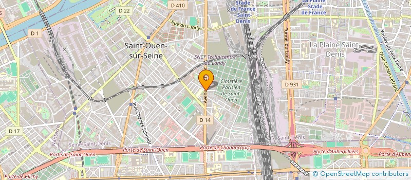 localisation de l'entreprise ILIKA CONSEIL à SAINT-OUEN-SUR-SEINE