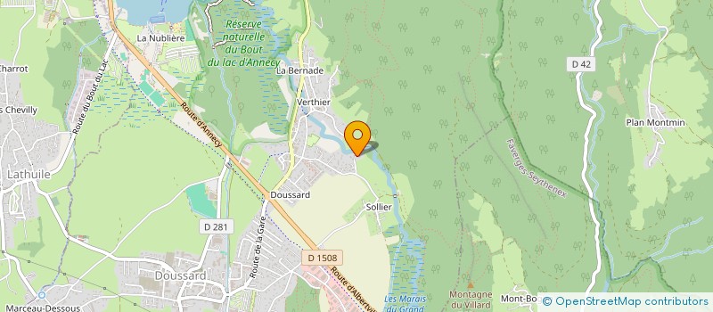 localisation de l'entreprise ILIKOO  DOUSSARD