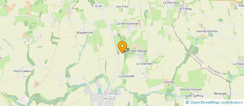 localisation de l'entreprise ILINE  LES CHAMPS-GERAUX