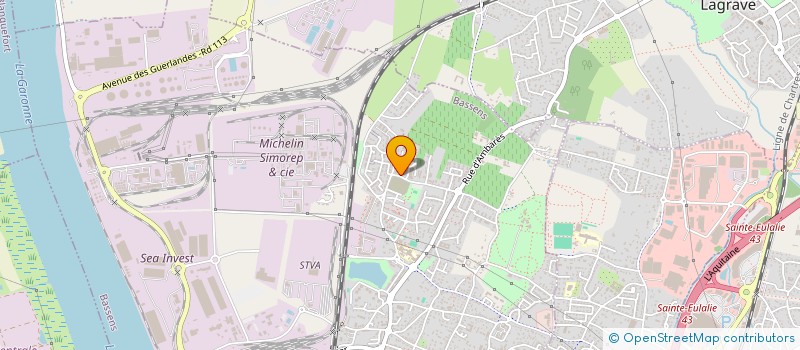 localisation de l'entreprise ILINE  BORDEAUX