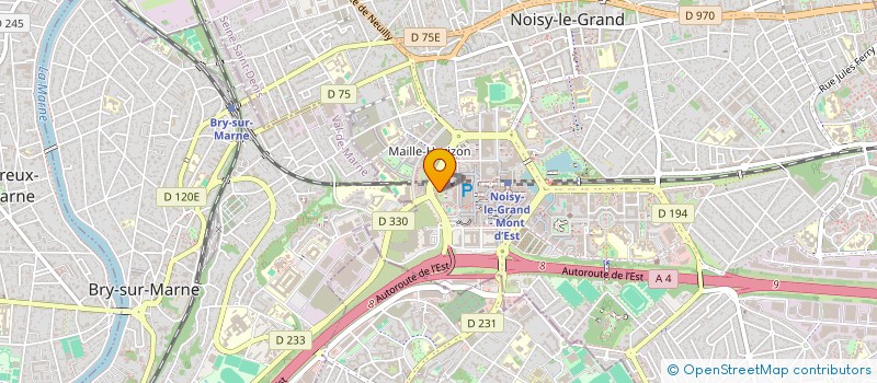 localisation de l'entreprise ILION  NOISY-LE-GRAND