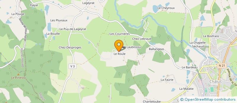 localisation de l'entreprise ILIOS BTL à CHALUS