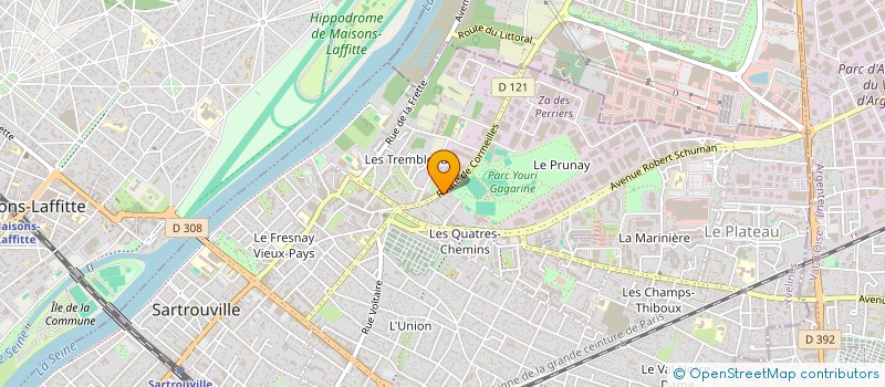 localisation de l'entreprise ILISYA à SARTROUVILLE