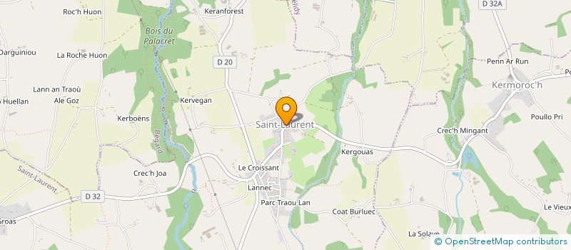 localisation de l'entreprise ILIZ SANT-LAORANS, ASSOCIATION DE SOUTIEN POUR LA RESTAURATION DE L'EGLISE  SAINT-LAURENT