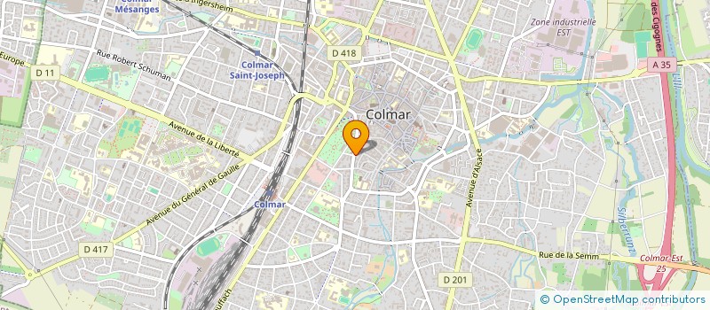localisation de l'entreprise ILL ET WAGNER à COLMAR