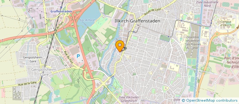 localisation de l'entreprise ILL'MAT à ILLKIRCH-GRAFFENSTADEN